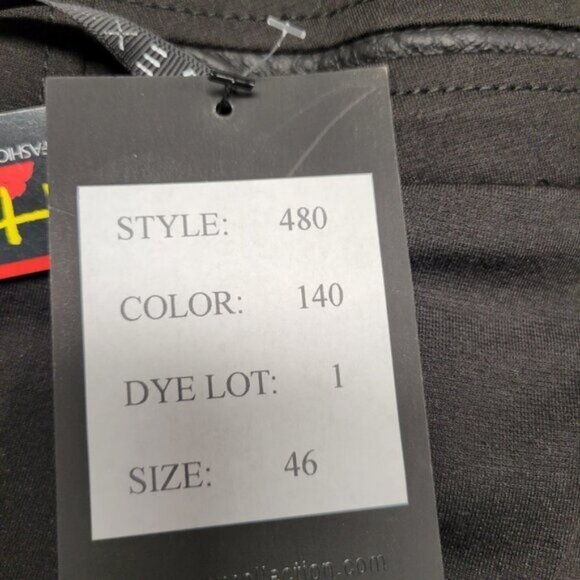 Black Pants Formal Straight Cut Pants - Various Sizes 38, 40, 42, 44, 46, 48 - Picture 12 of 13